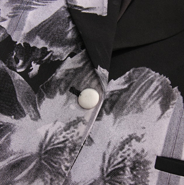 floral print tailored suit set – SHADOW BLOOM