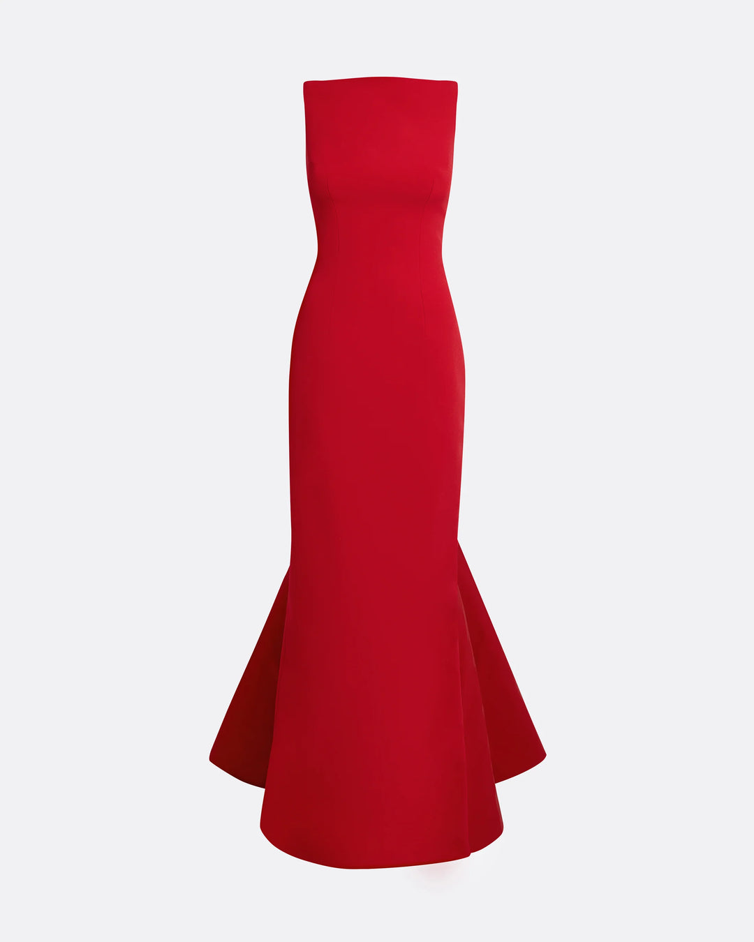 فستان حورية البحر بدون أكمام مع فتحة رقبة منحوتة على شكل قارب - لافينا