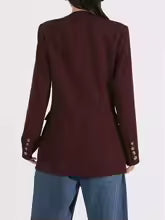 asymmetrical tailored blazer with buckle detail – LYRANRU