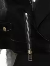 Asymmetric contrast blazer with sculpted lapel – ECLIPSE