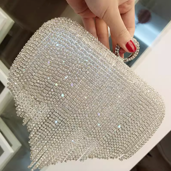 Crystal Cascade Evening Bag