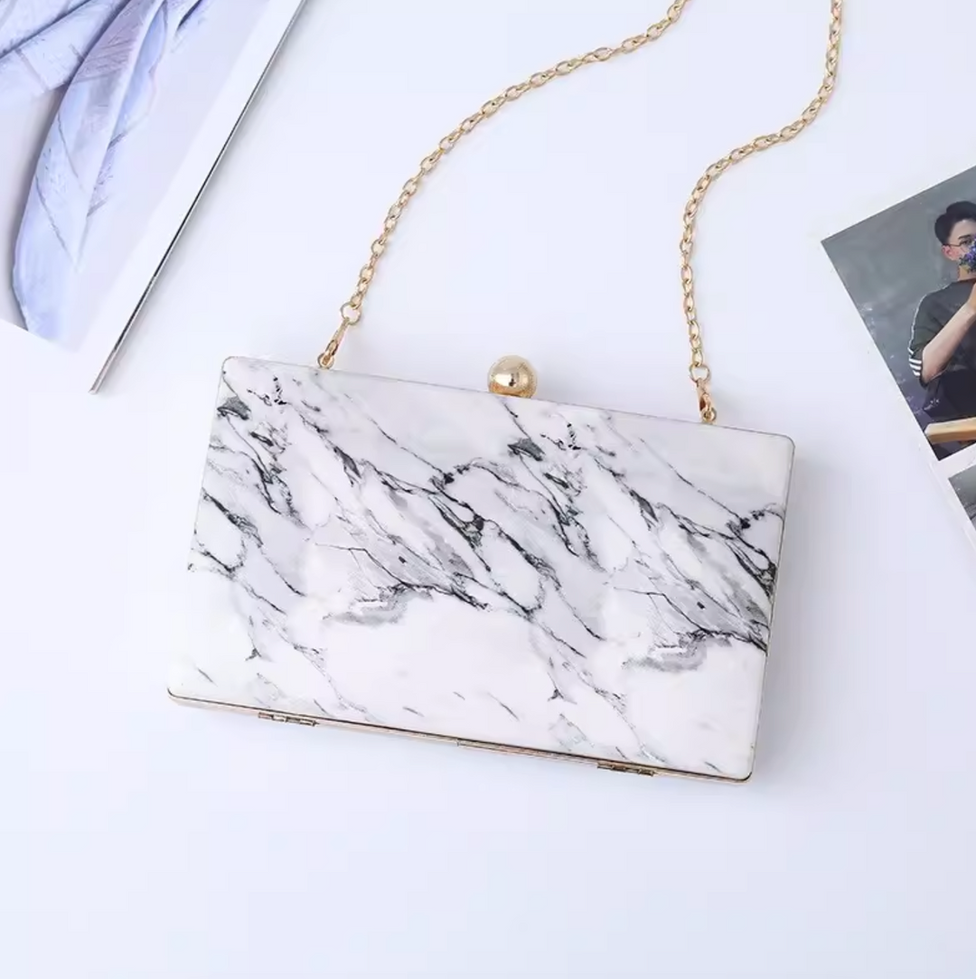 Marble Elegance Mini Bag