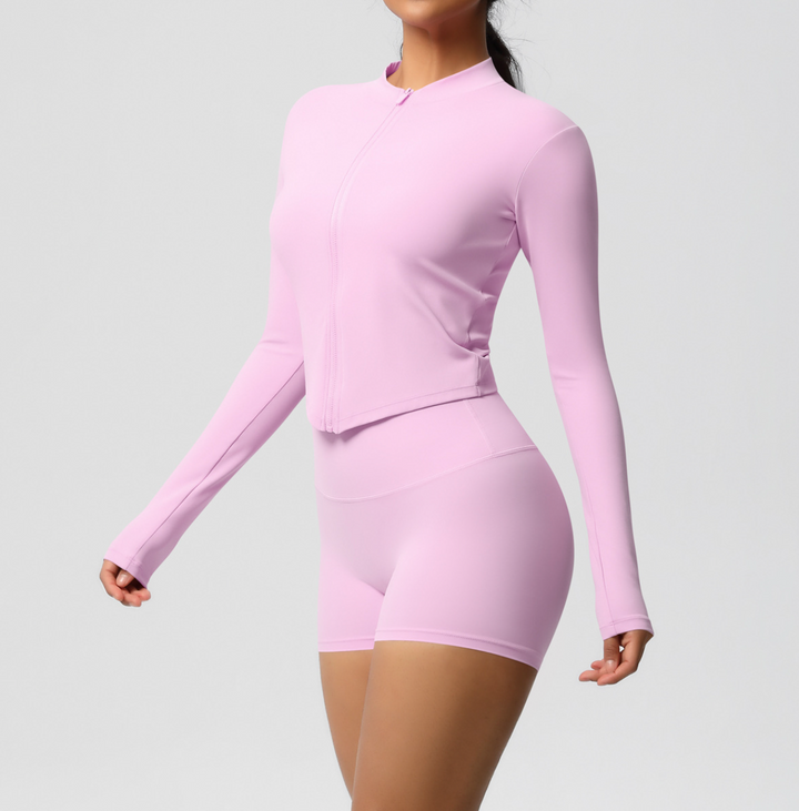 Geplooide top met uitlopende mouwen en maxi-rok set met tailleband – Rosiny 