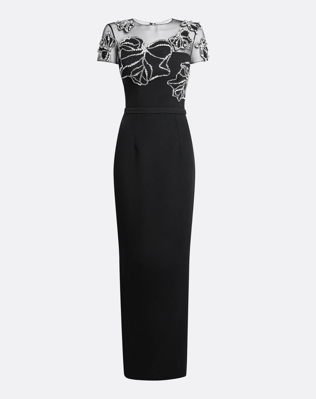 فستان مطرز بزخارف نباتية مطرزة بالخرز – سيلين
