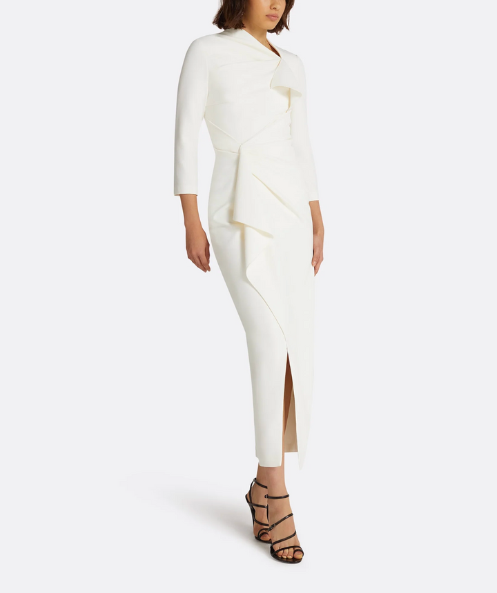 فستان بأكمام طويلة مع درابزين منحوت – فونيي