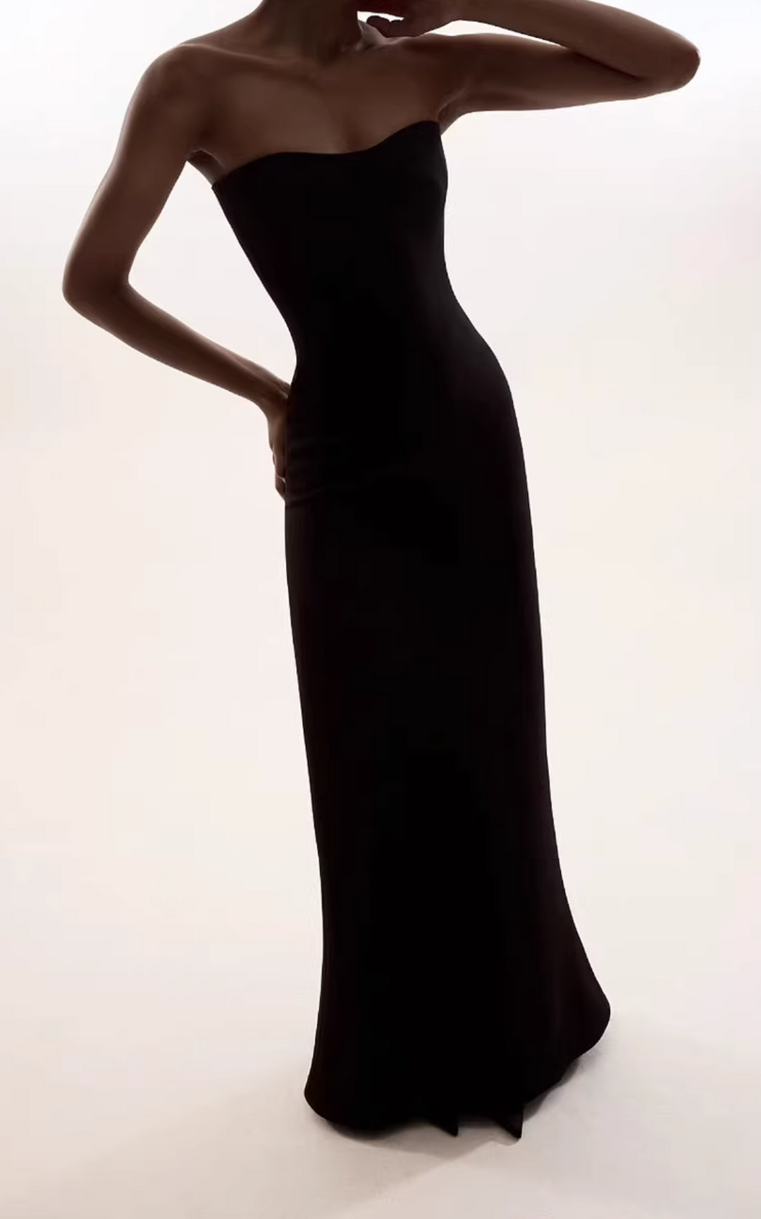 strapless column gown with sweetheart neckline – NOCTURNE