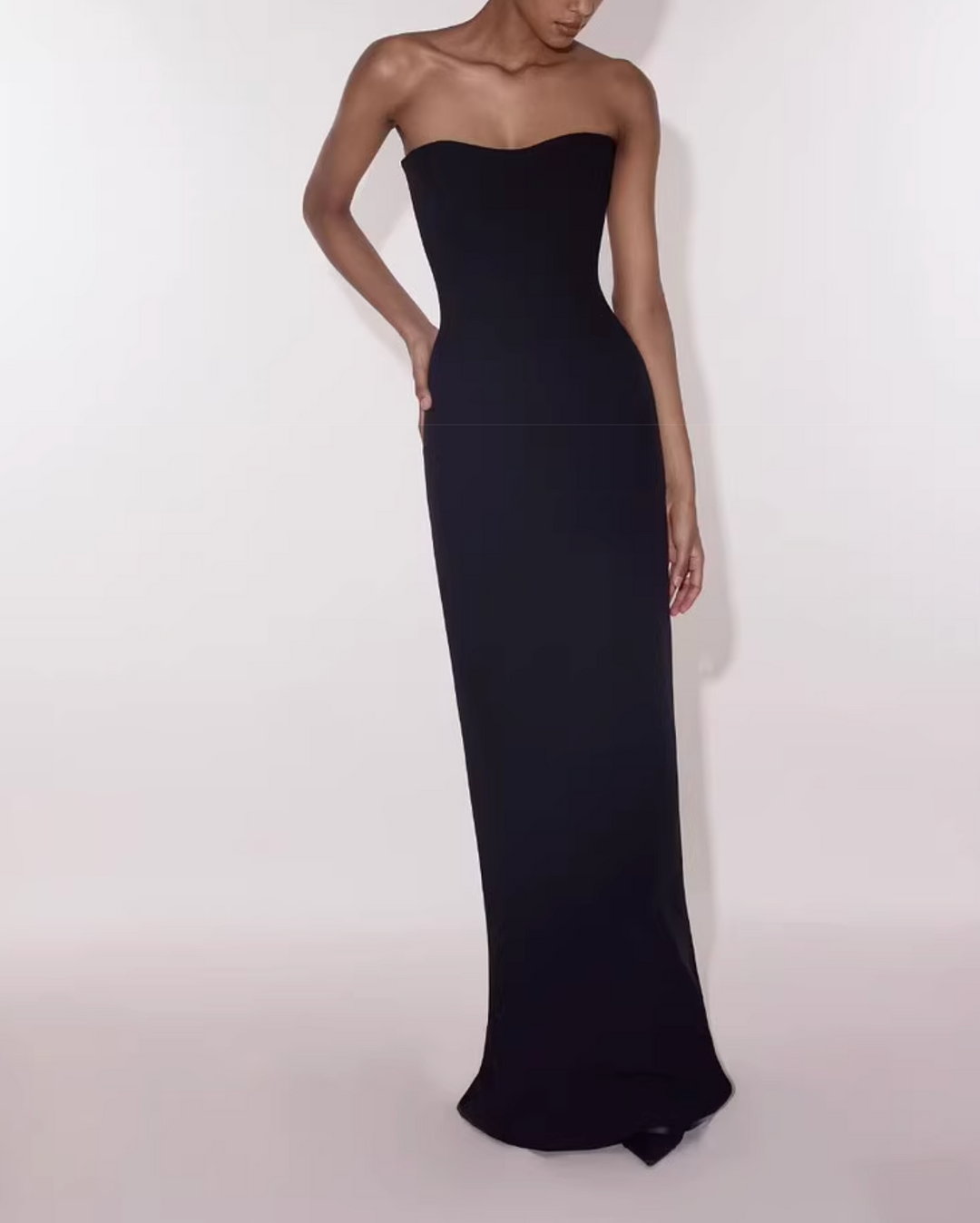 strapless column gown with sweetheart neckline – NOCTURNE