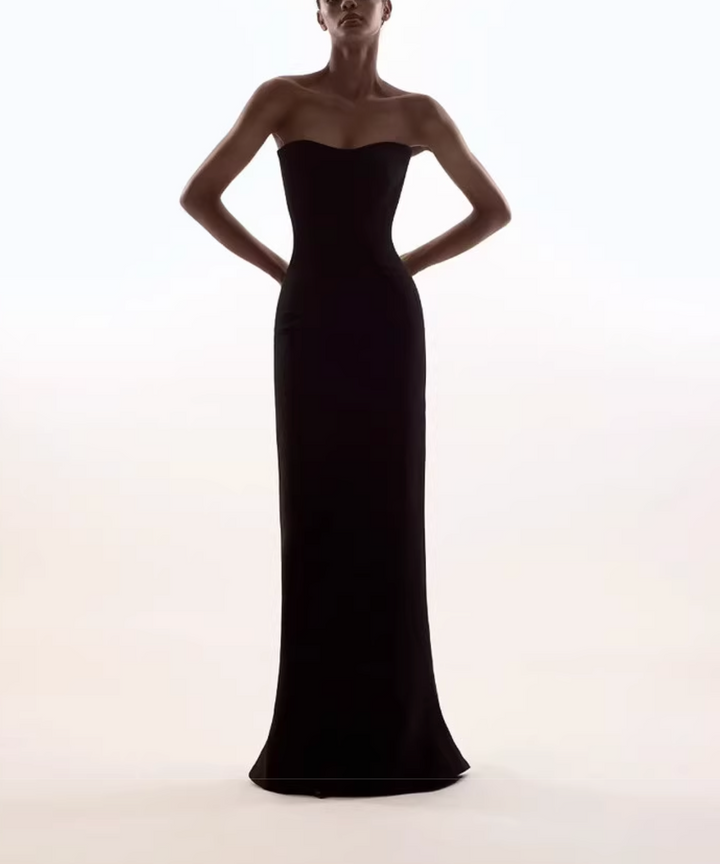 strapless column gown with sweetheart neckline – NOCTURNE