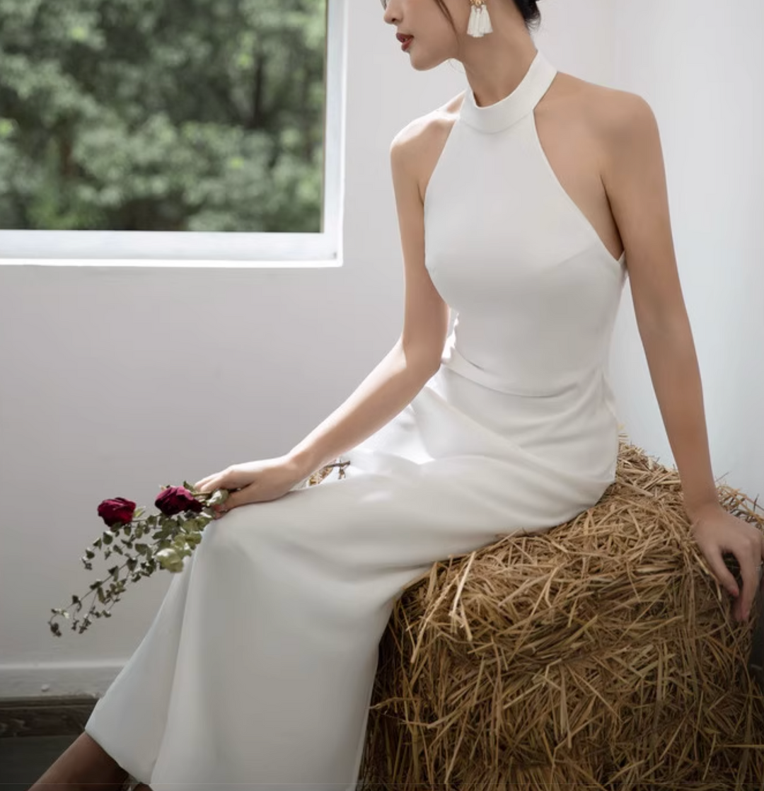 Plissiertes Oberteil mit ausgestellten Ärmeln und Maxirock-Set mit Taillengürtel – Rosiny 