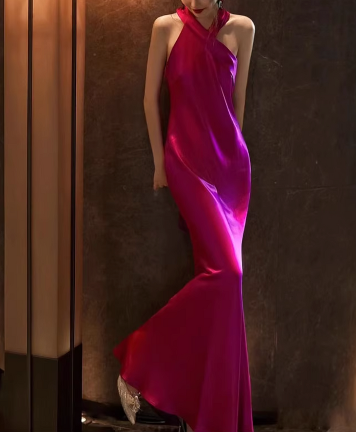 halter neck mermaid gown – RUBY