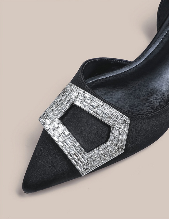 حذاء بكعب عالٍ بنقشة جلد النمر وكعب ستيليتو ذهبي – أريا