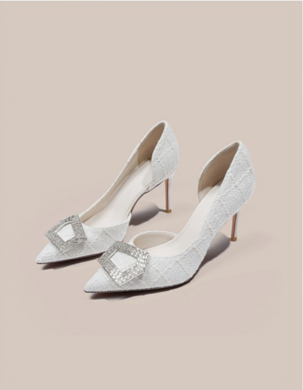 حذاء بكعب عالٍ بنقشة جلد النمر وكعب ستيليتو ذهبي – أريا