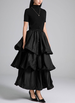 tiered voluminous maxi skirt – TIER