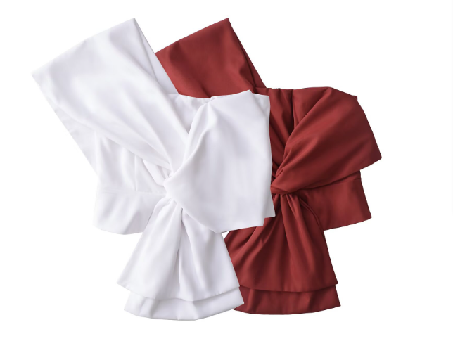 ne-shoulder bow-detail blouse – ELARA