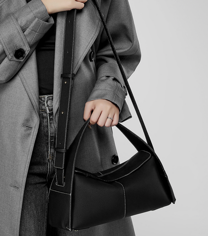 حقيبة كتف جلدية متينة - أفيلين