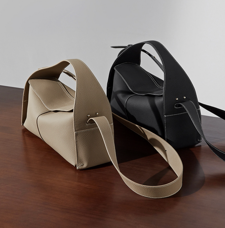 حقيبة كتف جلدية متينة - أفيلين