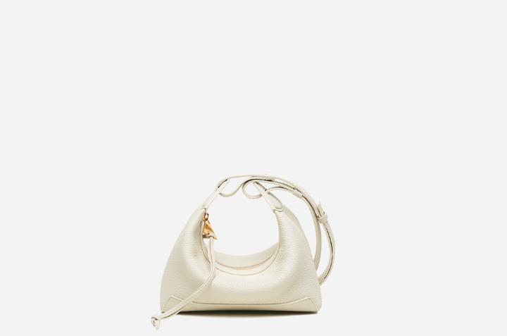 mini crescent leather shoulder bag – NOA