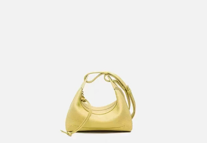 mini crescent leather shoulder bag – NOA
