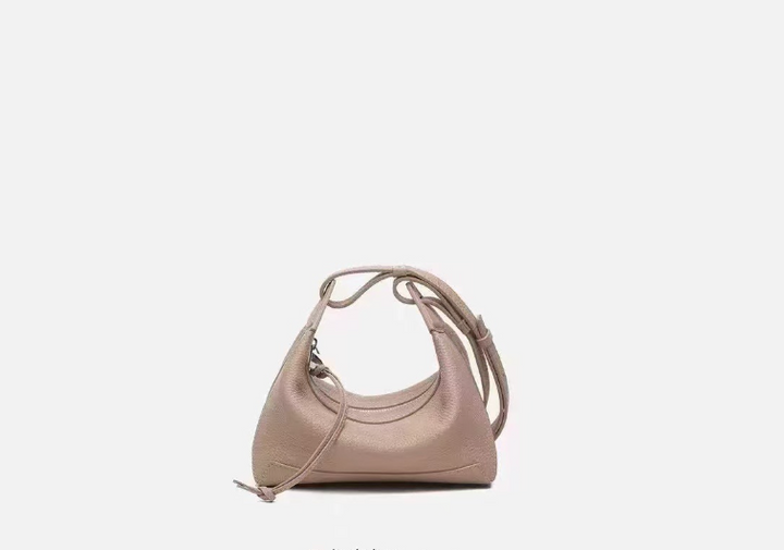 mini crescent leather shoulder bag – NOA