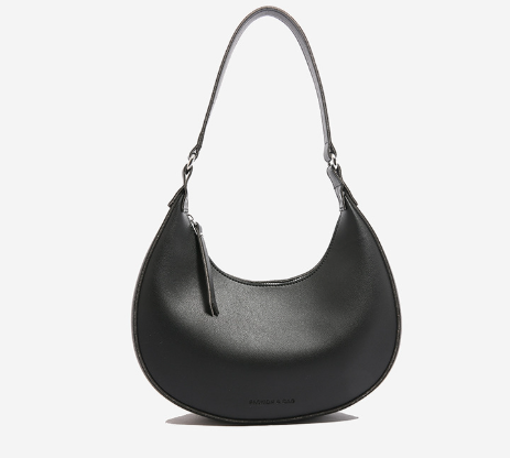 smooth crescent shoulder bag with adjustable strap – LUMINA