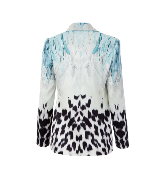 طقم مكون من بلوزة قصيرة وتنورة طويلة من الدانتيل الزهري - أزرق سماوي