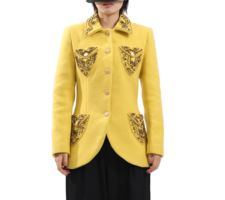 بليزر مزخرف مصمم خصيصًا بياقة مميزة – أوريليا