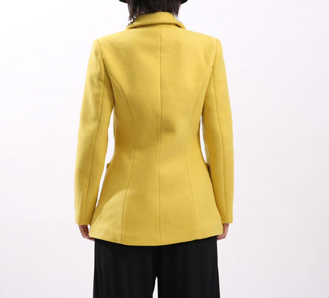 بليزر مزخرف مصمم خصيصًا بياقة مميزة – أوريليا