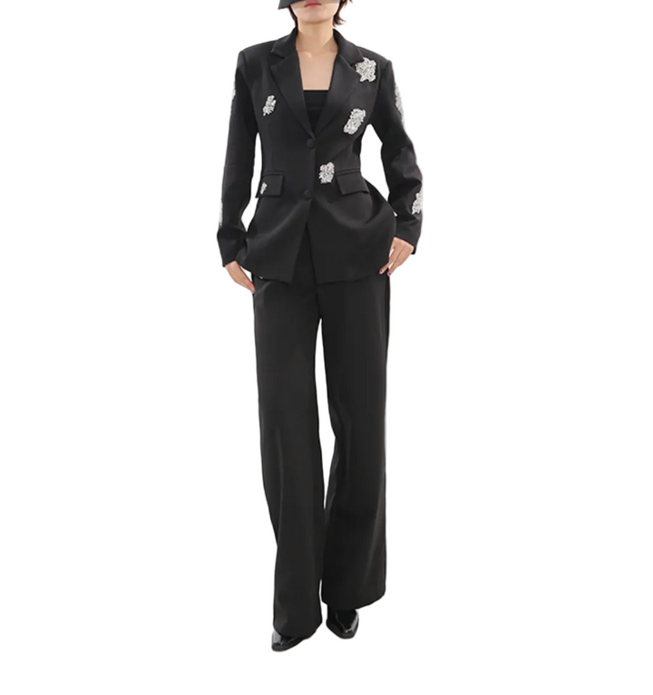 Embellished Tailored Blazer Suit – JEWEL