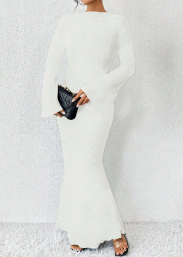 فستان ماكسي أنيق بأكمام طويلة – ليريا