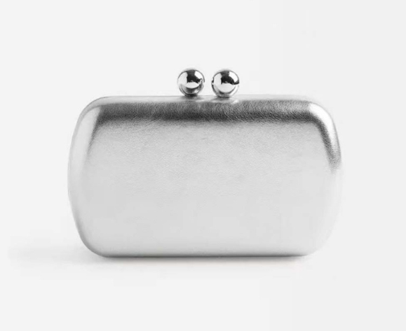 حقيبة يد مستطيلة الشكل مصنوعة من الروطان المنسوج ذي الملمس الطبيعي - صحارى