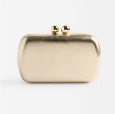 حقيبة يد مستطيلة الشكل مصنوعة من الروطان المنسوج ذي الملمس الطبيعي - صحارى