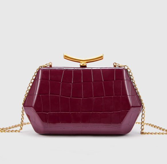 حقيبة يد مستطيلة الشكل مصنوعة من الروطان المنسوج ذي الملمس الطبيعي - صحارى