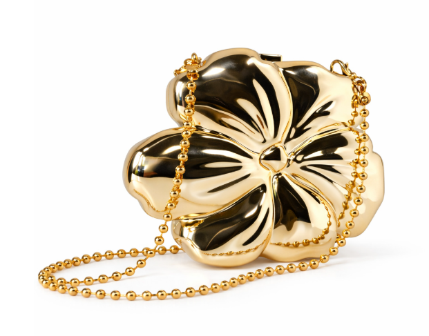 حقيبة يد مستطيلة الشكل مصنوعة من الروطان المنسوج ذي الملمس الطبيعي - صحارى