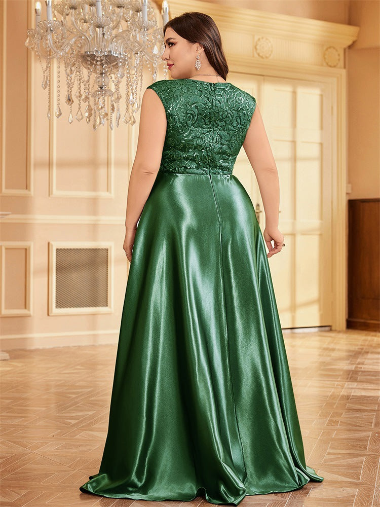 Geplooide top met uitlopende mouwen en maxi-rok set met tailleband – Rosiny 