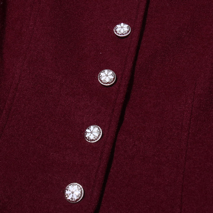 tailored jacket with sculpted cutout neckline – RUBYLAX