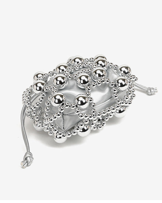 geweven rieten draagtas met dubbele leren handvatten – LÉONIE 