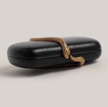 oval clutch with gold snake wrap detail – SERPENTILA