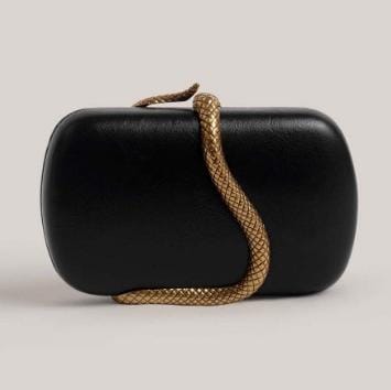 oval clutch with gold snake wrap detail – SERPENTILA