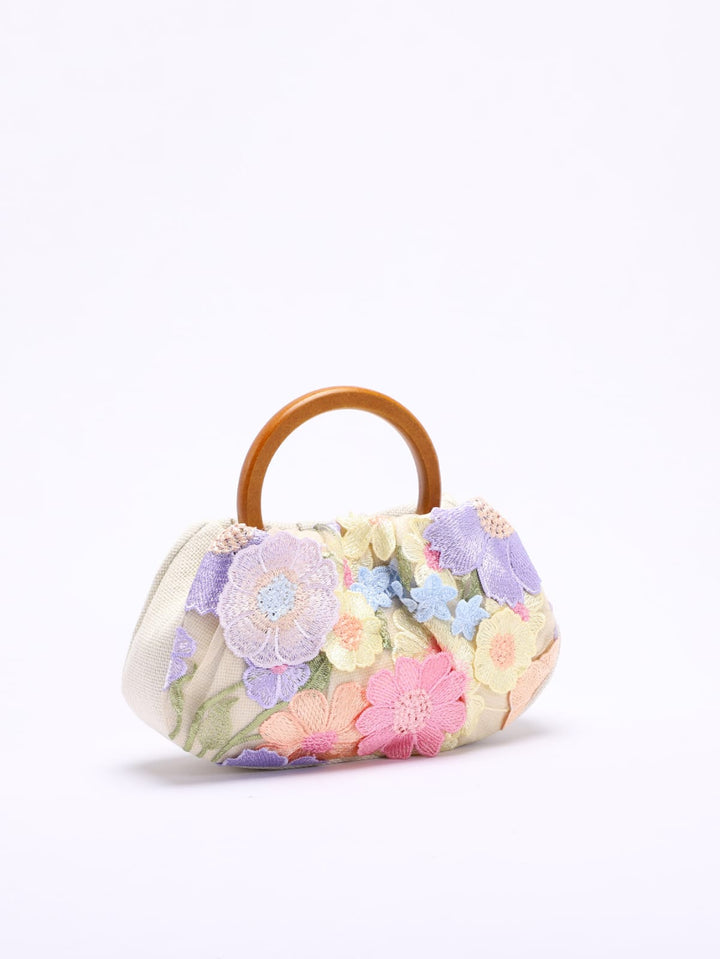 geweven rieten draagtas met dubbele leren handvatten – LÉONIE 