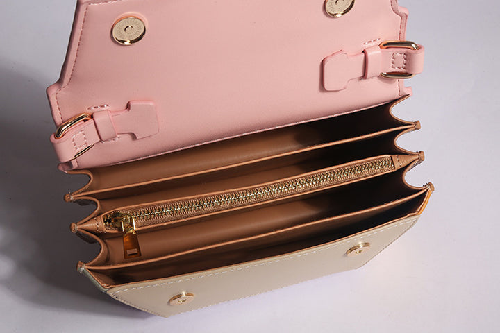 geweven rieten draagtas met dubbele leren handvatten – LÉONIE 