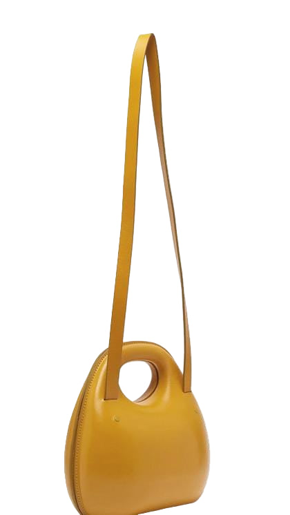 geweven rieten draagtas met dubbele leren handvatten – LÉONIE 