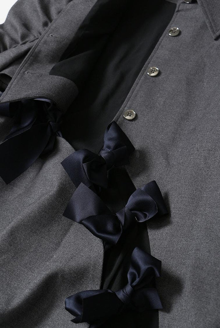 Haut à manches évasées plissées et ensemble jupe longue avec ceinture à la taille – Rosiny 