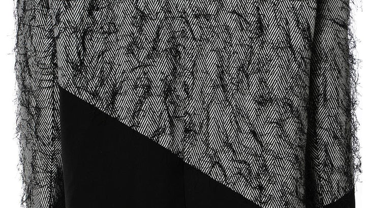 long blazer with contrast star panel – BASTRIND