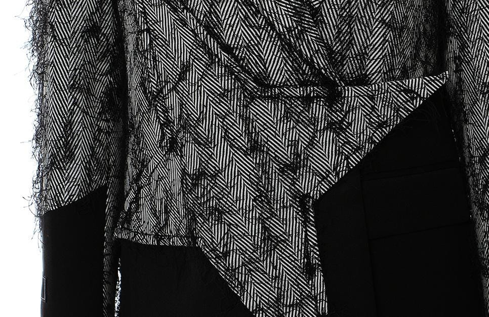 long blazer with contrast star panel – BASTRIND