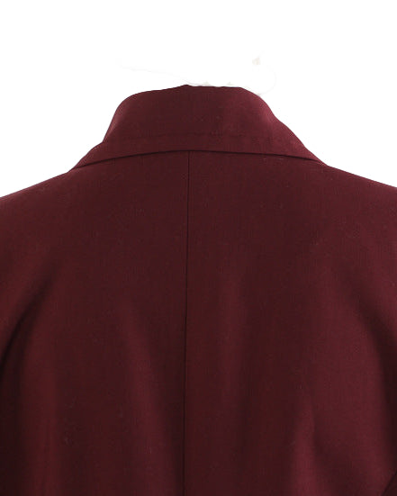 asymmetric long coat with tailored lapel – MARIGON