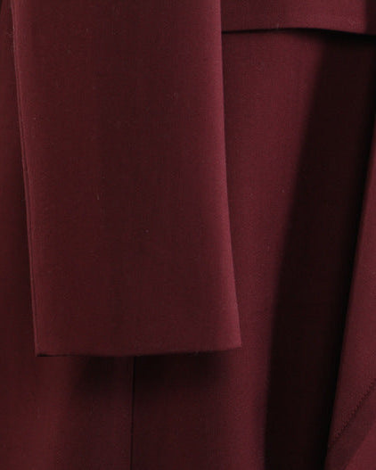 asymmetric long coat with tailored lapel – MARIGON