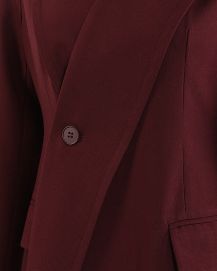 asymmetric long coat with tailored lapel – MARIGON