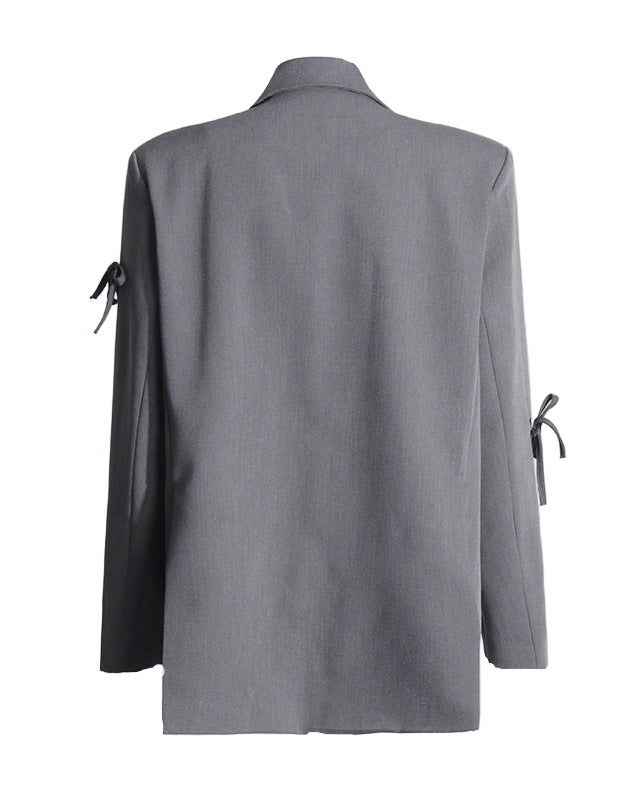 oversized blazer with bow embellishments – MALINYA