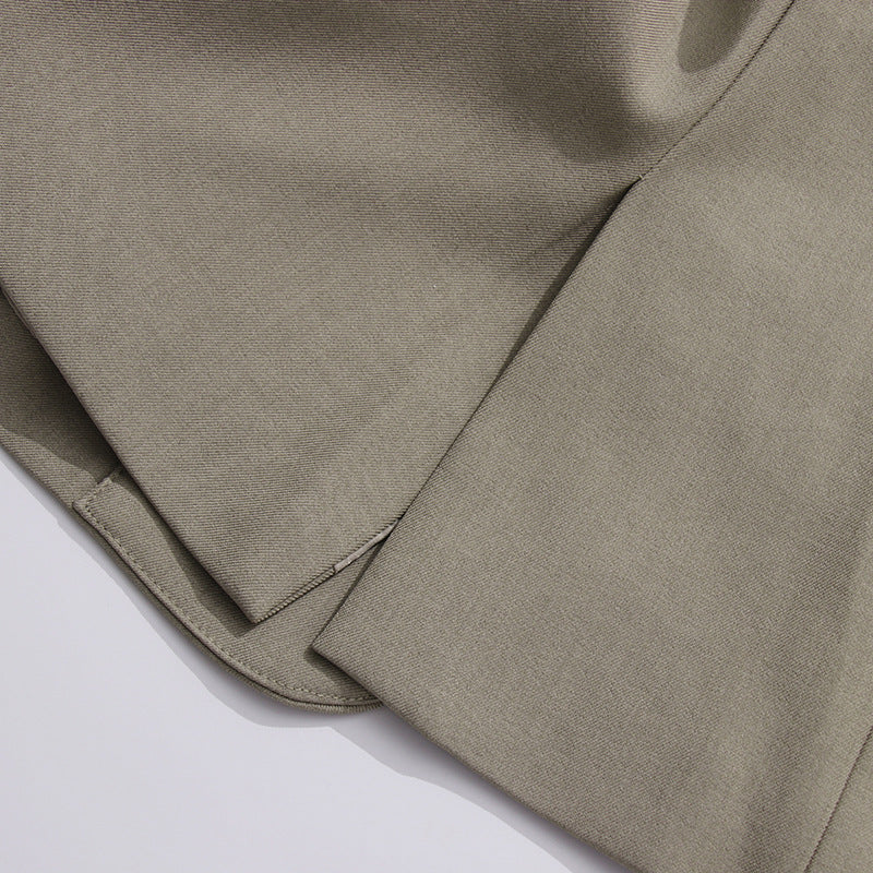 Geplooide top met uitlopende mouwen en maxi-rok set met tailleband – Rosiny 