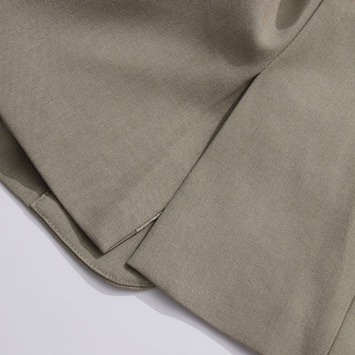 Geplooide top met uitlopende mouwen en maxi-rok set met tailleband – Rosiny 